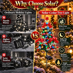 Sevair Deco Solar Cedar Christmas Tree Lights benefits
