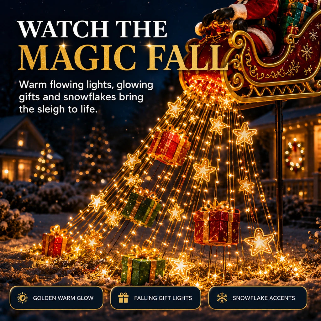 Sevair Deco Solar Christmas Cascade Garden Lights gift cascade