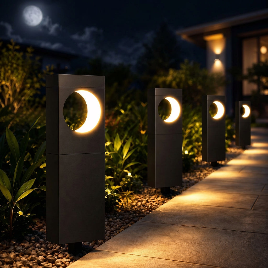 Sevair Deco Solar Crescent Pathway Lights 1