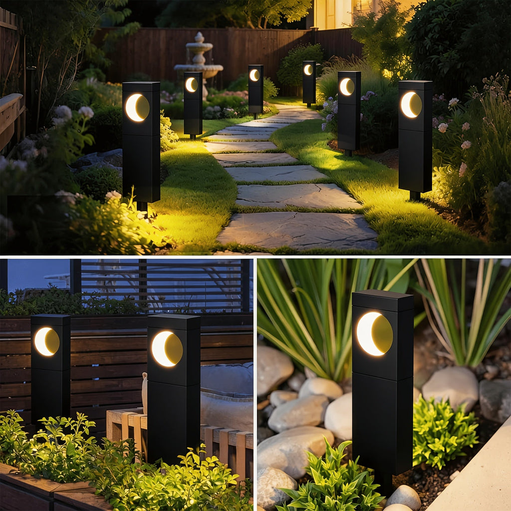 Sevair Deco Solar Crescent Pathway Lights 10