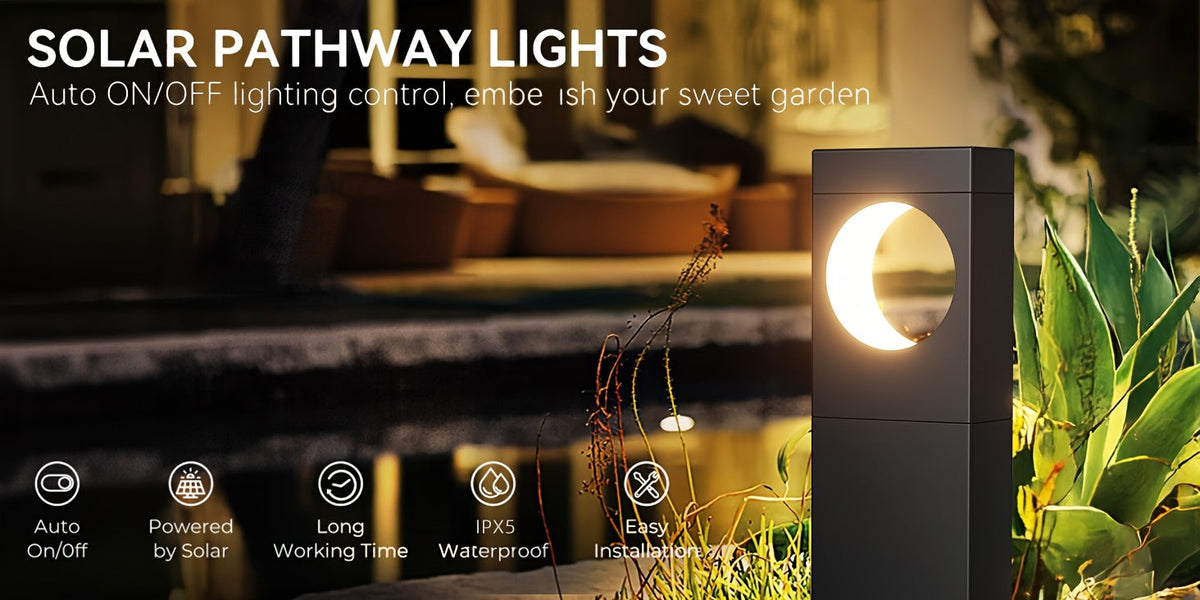 Sevair Deco Solar Crescent Pathway Lights 11