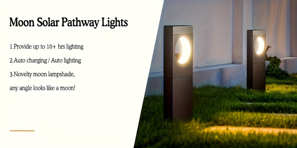 Sevair Deco Solar Crescent Pathway Lights 12