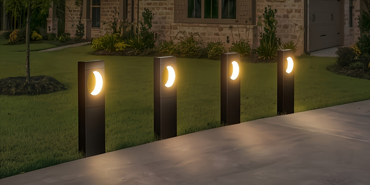 Sevair Deco Solar Crescent Pathway Lights 16