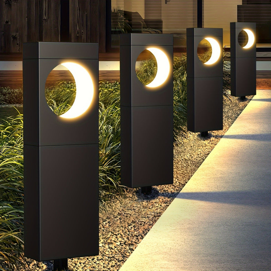 Sevair Deco Solar Crescent Pathway Lights 2
