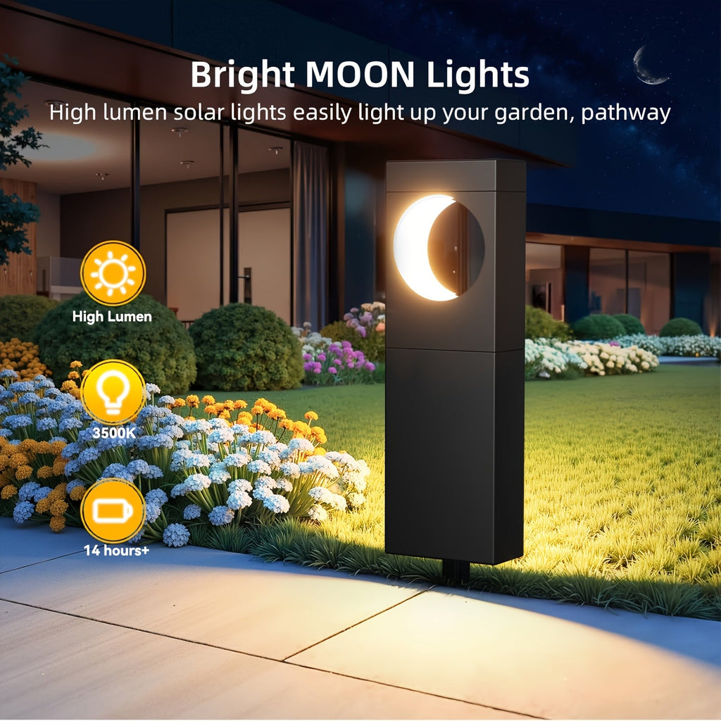 Sevair Deco Solar Crescent Pathway Lights 3