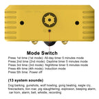 Sevair Deco Solar Motion Sensor Alarm for Outdoor Use mode switch