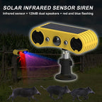 Sevair Deco Solar Motion Sensor Alarm for Outdoor Use night display