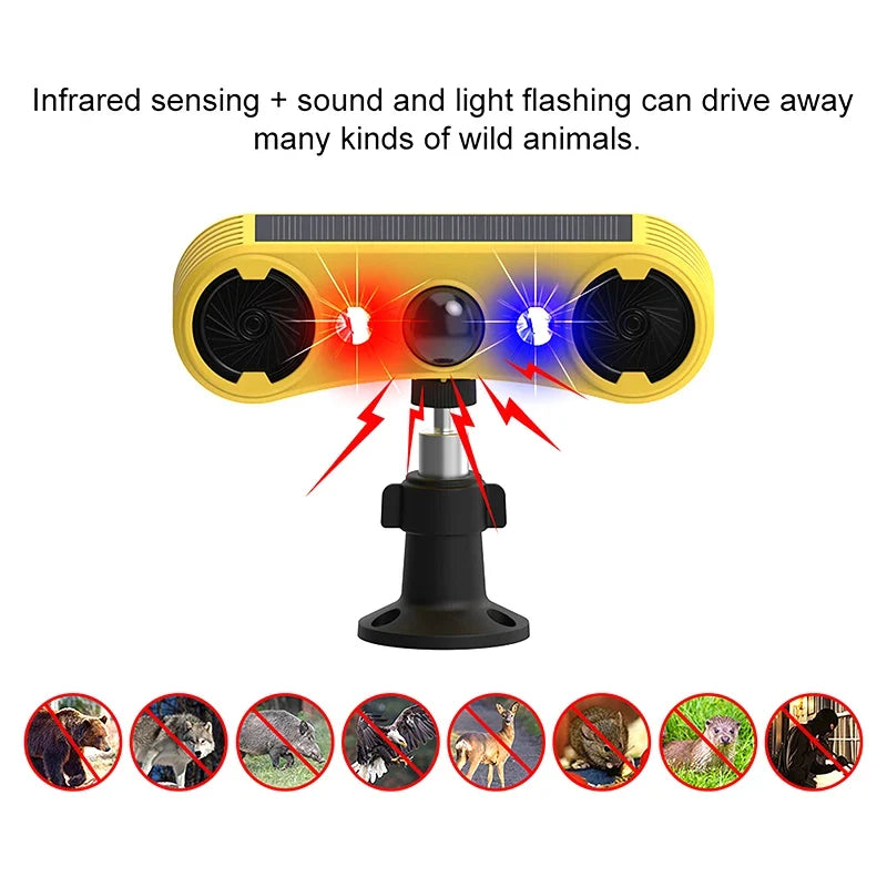 Sevair Deco Solar Motion Sensor Alarm for Outdoor Use strobe alert