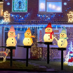 Sevair Deco Solar Snowman Lights for Christmas night display