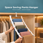 Sevair Deco Space Saving Pants Hanger for Closets closet organizer