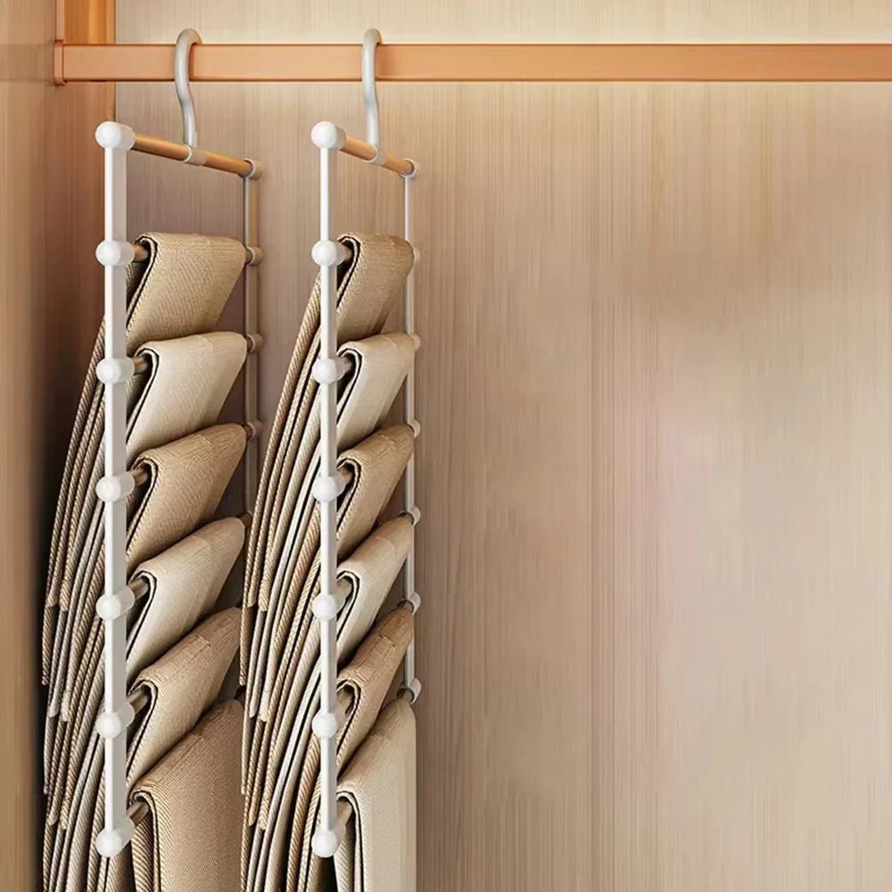 Sevair Deco Space Saving Pants Hanger for Closets side profile