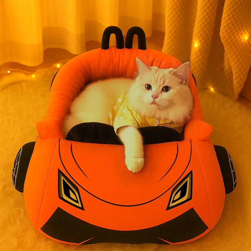 Sevair Deco Sports Car Pet Bed for Cats & Small Dogs lounging cat