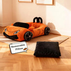 Sevair Deco Sports Car Pet Bed for Cats & Small Dogs removable pillow