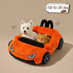 Sevair Deco Sports Car Pet Bed for Cats & Small Dogs size guide