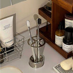 Sevair Deco Stainless Steel Toothbrush Holder 4-Slot 2