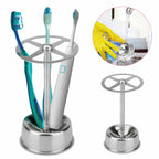 Sevair Deco Stainless Steel Toothbrush Holder 4-Slot 4