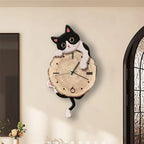 Sevair Deco Swinging Cat Wall Clock 3