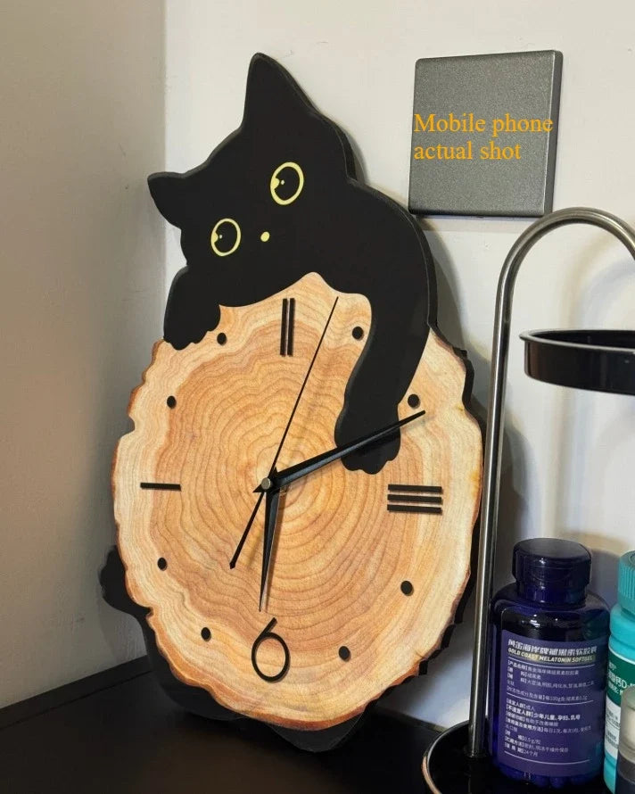 Sevair Deco Swinging Cat Wall Clock 9