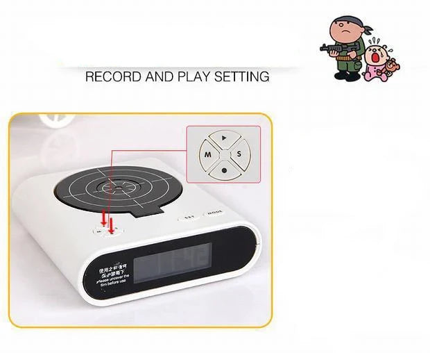 Sevair Deco Target Alarm Clock with Laser Game 19
