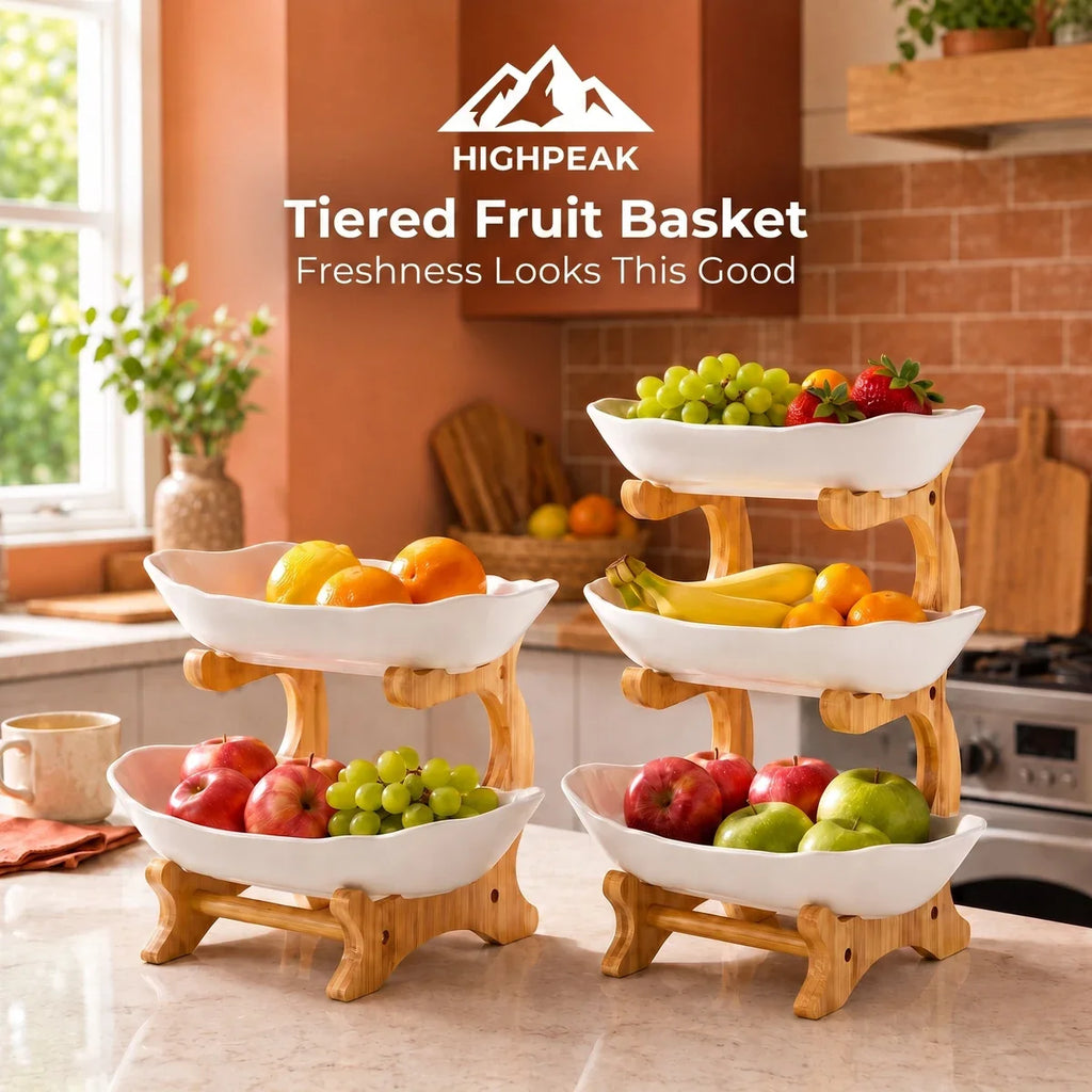Sevair Deco Tiered Fruit Basket for Countertops 3