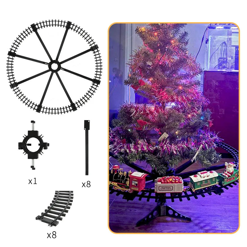 Sevair Deco Tree Mounted Christmas Train Set 04