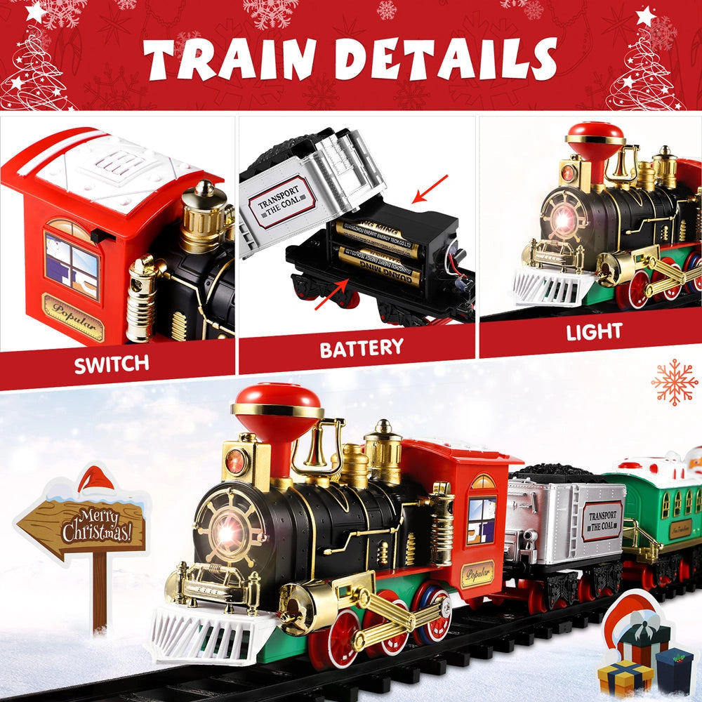 Sevair Deco Tree Mounted Christmas Train Set Photo 09