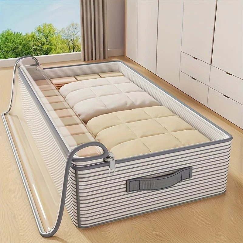 Sevair Deco Under Bed Storage Bag for Clothes and Bedding open organizer