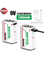 Sevair Deco USB-C Rechargeable 9V Battery Packs direct charging 03