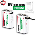 Sevair Deco USB-C Rechargeable 9V Battery Packs direct charging 04