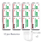 Sevair Deco USB-C Rechargeable 9V Battery Packs twelve pack