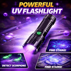Sevair Deco USB rechargeable UV inspection flashlight use examples