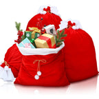 Sevair Deco Velvet Santa Gift Bag for Christmas 4