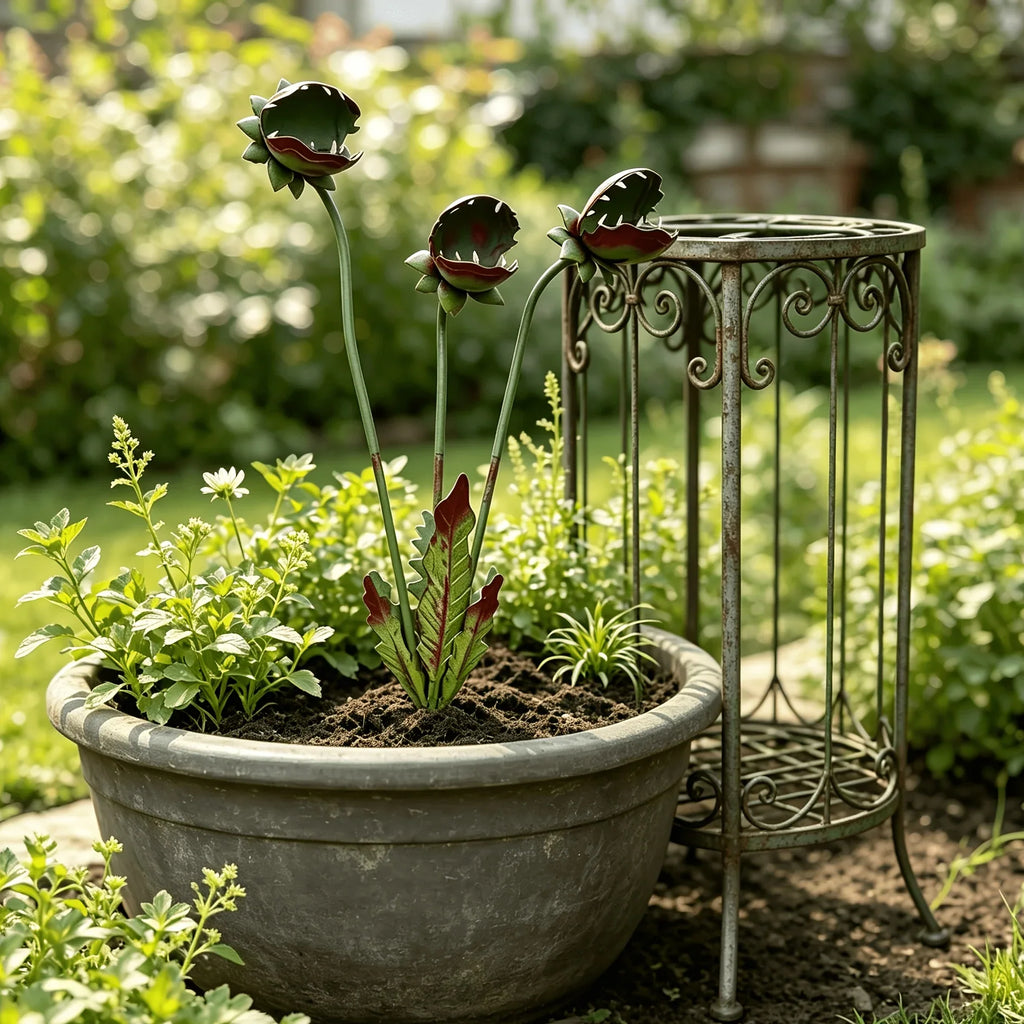 Sevair Deco Venus Flytrap Garden Stake 25-Inch 3
