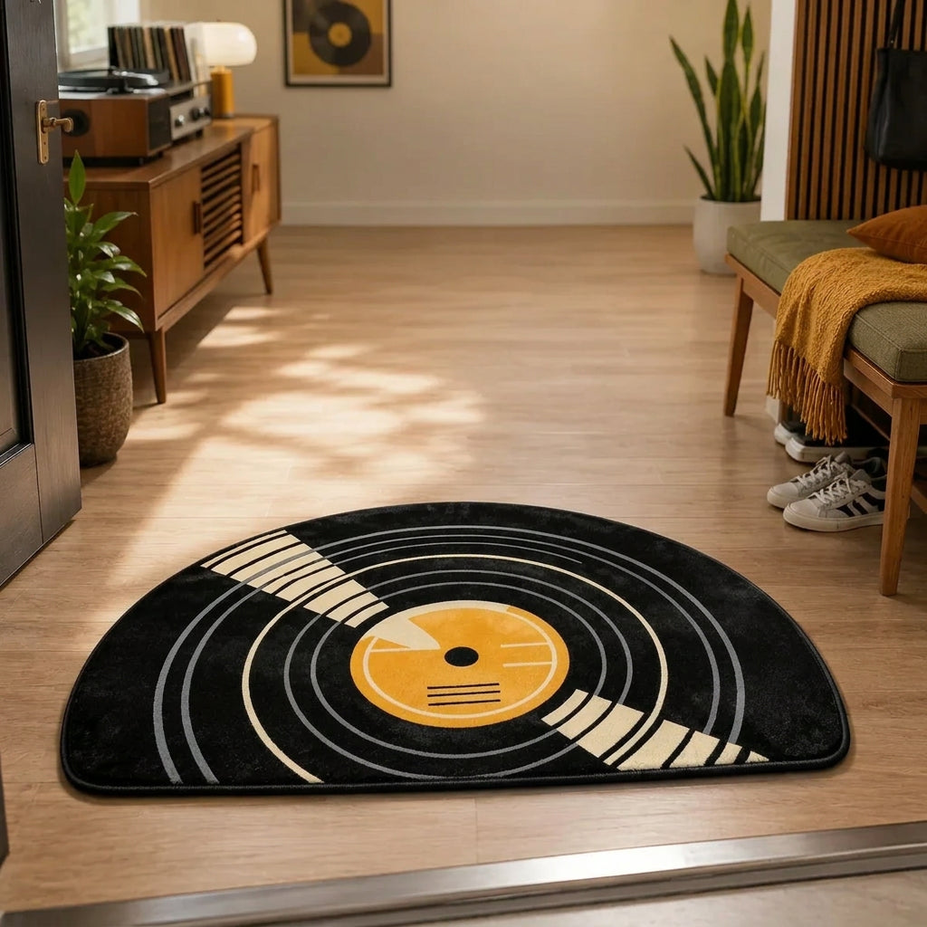 Sevair Deco Vinyl Record Doormat for Music Lovers 1