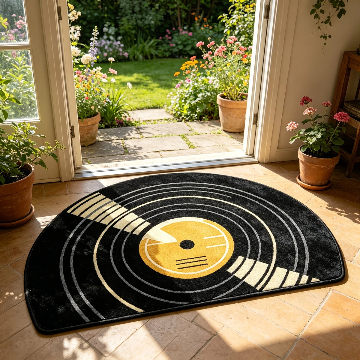 Sevair Deco Vinyl Record Doormat for Music Lovers 5