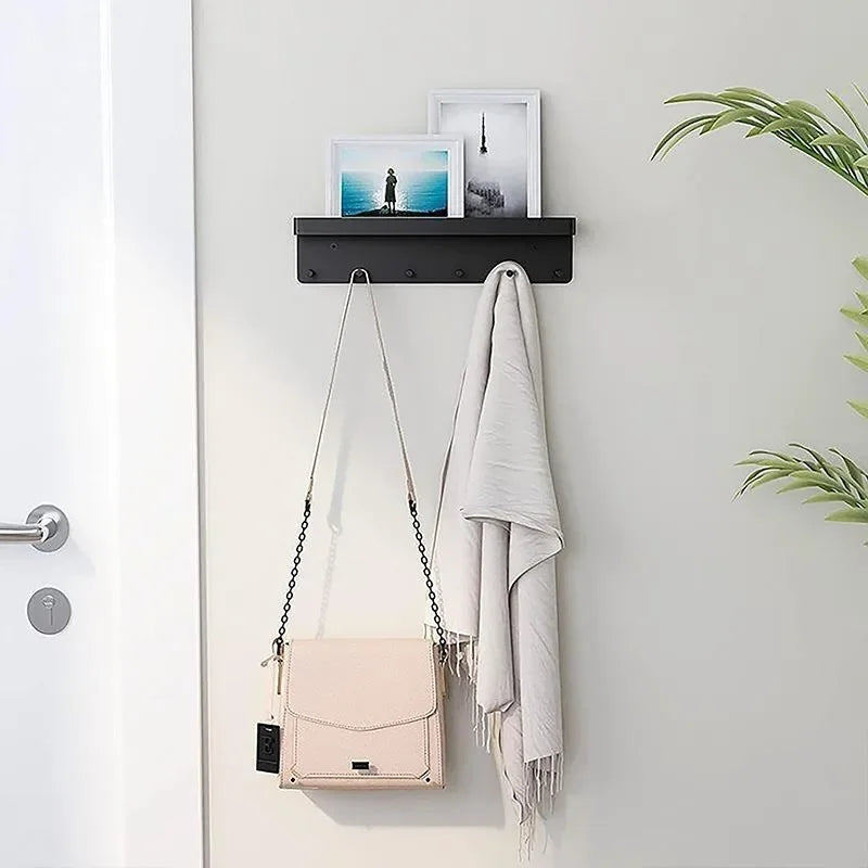 Sevair Deco Wall Key Holder Shelf with 6 Hooks 3