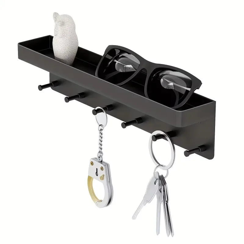 Sevair Deco Wall Key Holder Shelf with 6 Hooks 7