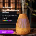 Sevair Deco Wood Grain Essential Oil Diffuser overview