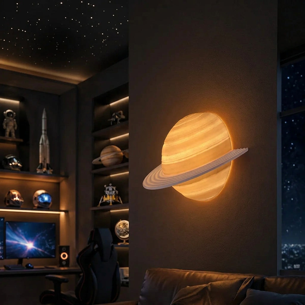 Sevair Deco Saturn Hemisphere Wall Lamp for Ambient Lighting