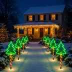 Sevair Deco Solar Christmas Tree Pathway Lights