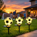 Solar Soccer Ball Path Lights 2-Pack