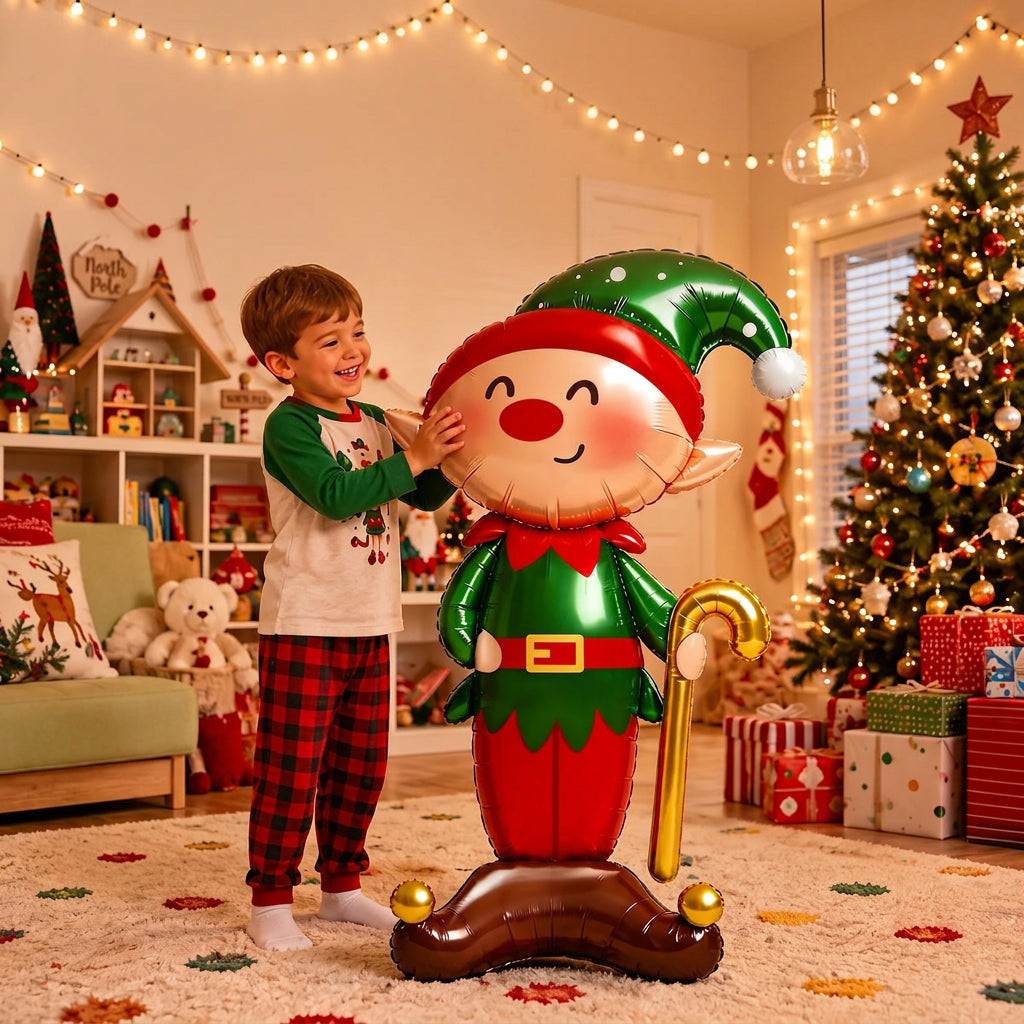 Sevair Deco Standing Christmas Elf Balloon