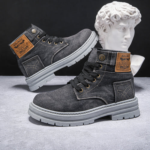 Urban Grit Denim Boots