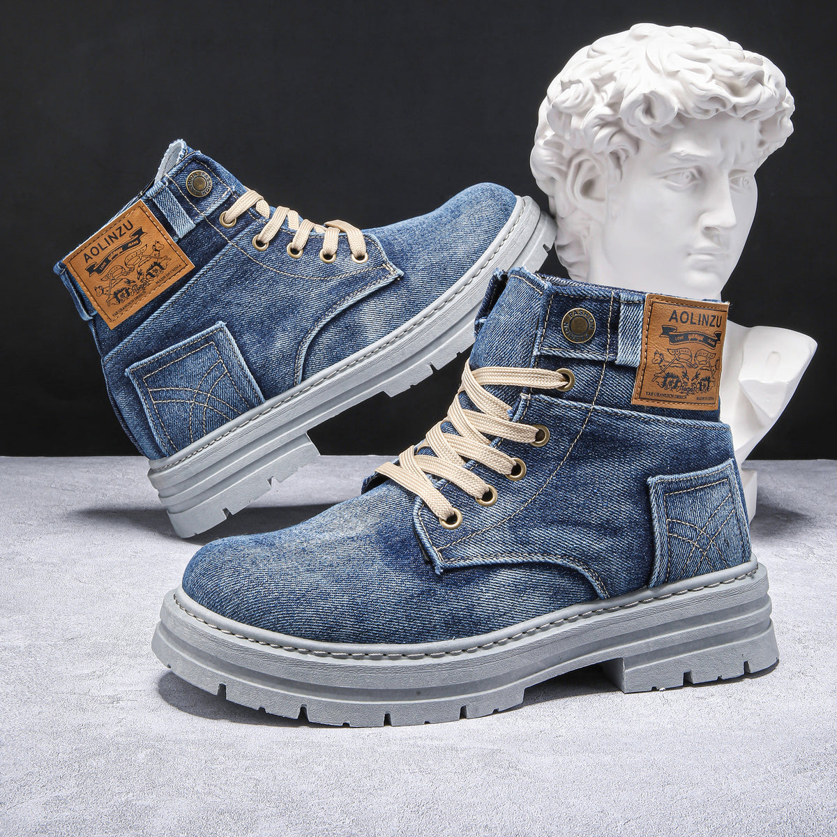Downtown Drift Denim Boots