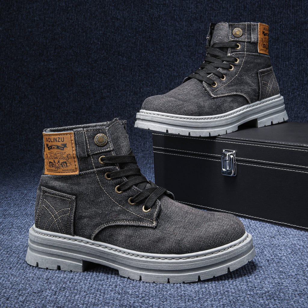 Urban Grit Denim Boots