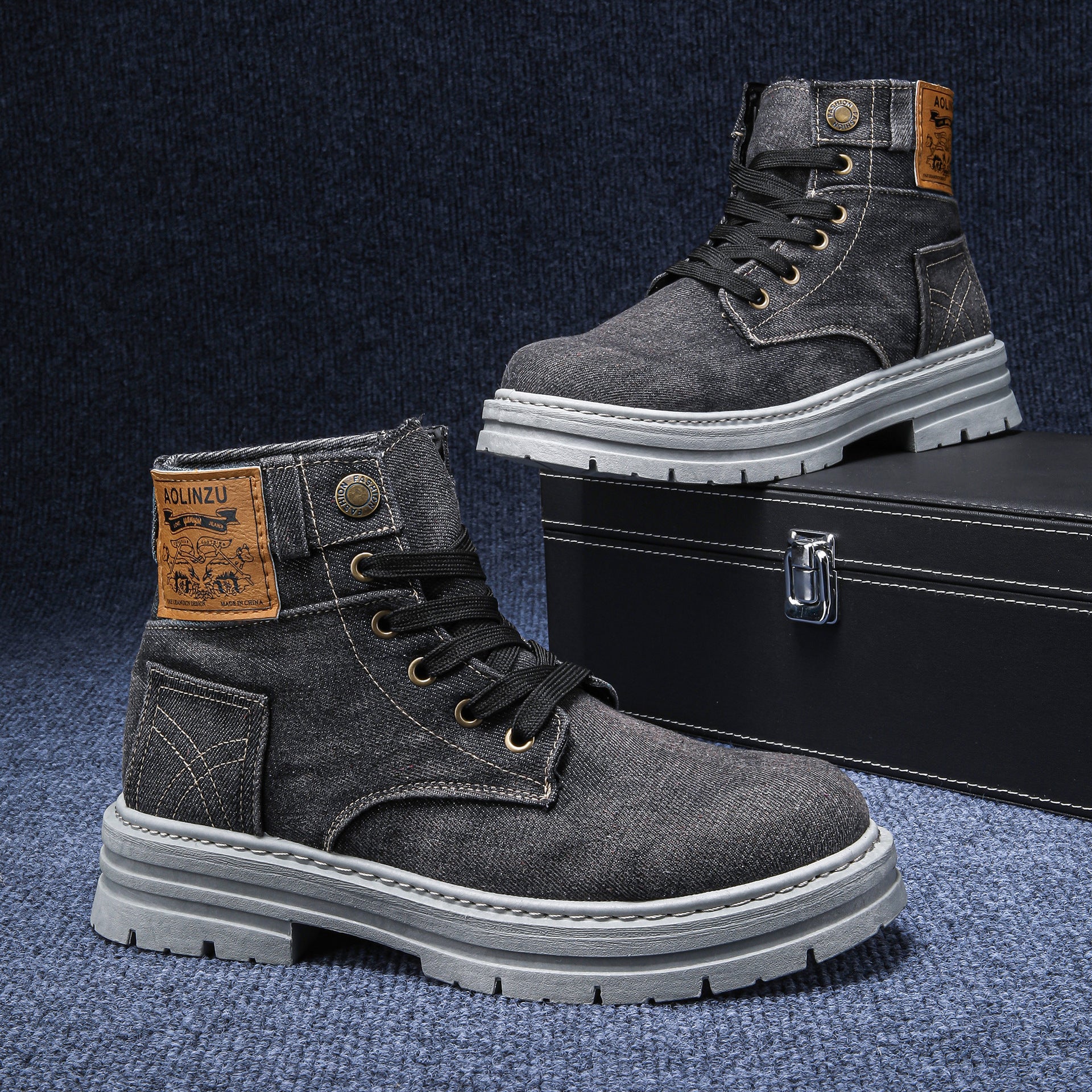 Urban Grit Denim Boots